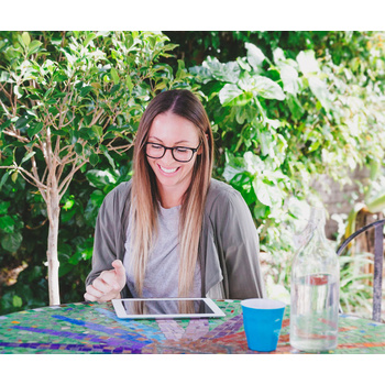 Clark / Gloss Black Blue Light Glasses