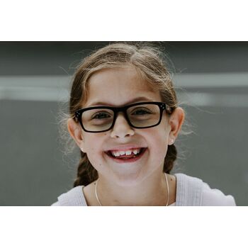 Kids-Bailey / Retro Tortoise Blue Light Glasses