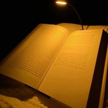 No Blue Amber Book Light