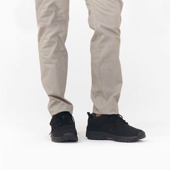 Black Bamboo Knit Grounding Sneaker