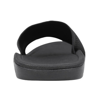 Women's Black Knit Grounding Slides