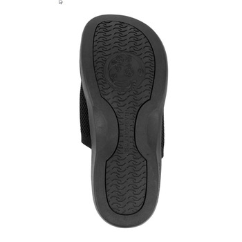Women's Black Knit Grounding Slides