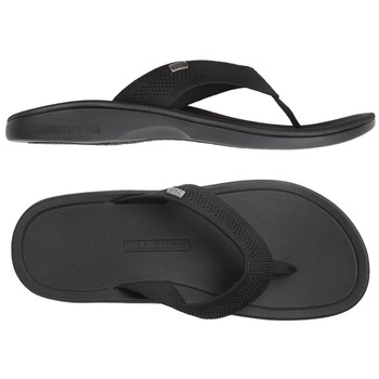 Unisex Black Knit Grounding Sandal