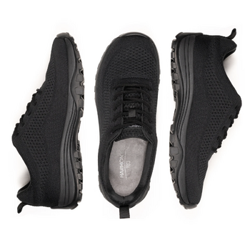 Black Bamboo Knit Grounding Sneaker