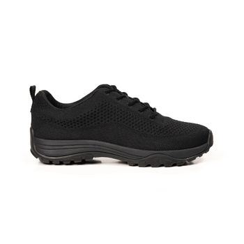Black Bamboo Knit Grounding Sneaker